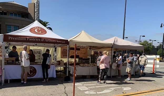 Farmers market booth